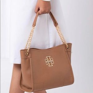 Tory Burch “Britten” small slouchy Tote